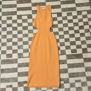 Abercrombie & Fitch Cut out sweater midi dress